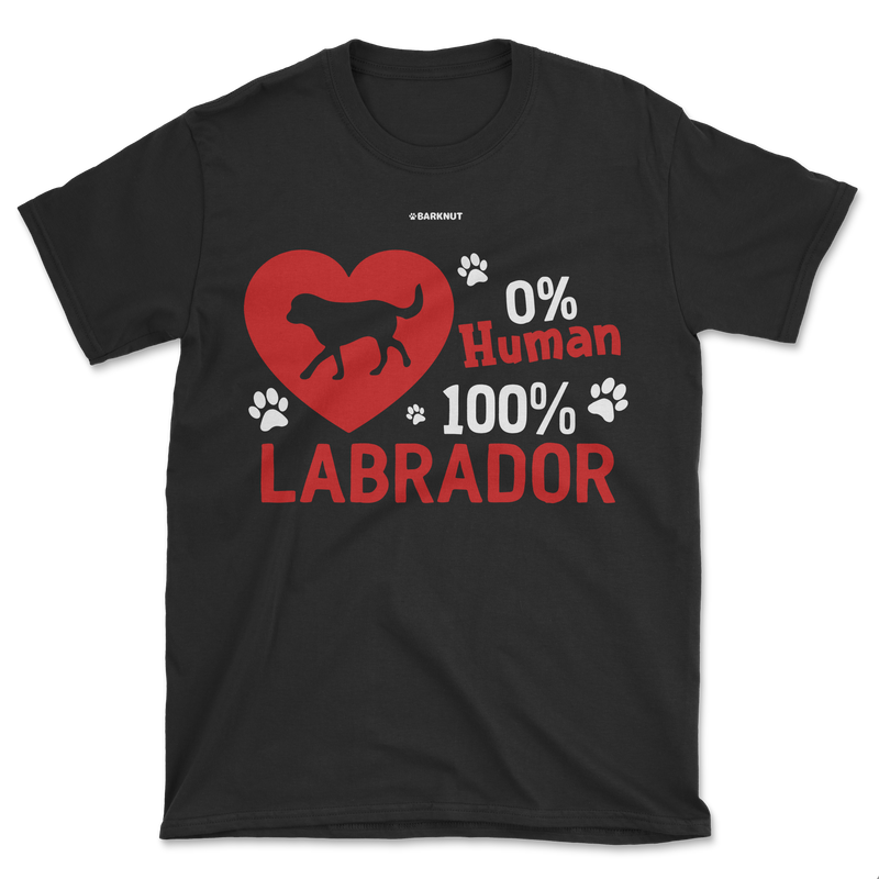 Load image into Gallery viewer, 0 Percent Human 100 Percent Labrador Shirt (Men&#39;s/Unisex)
