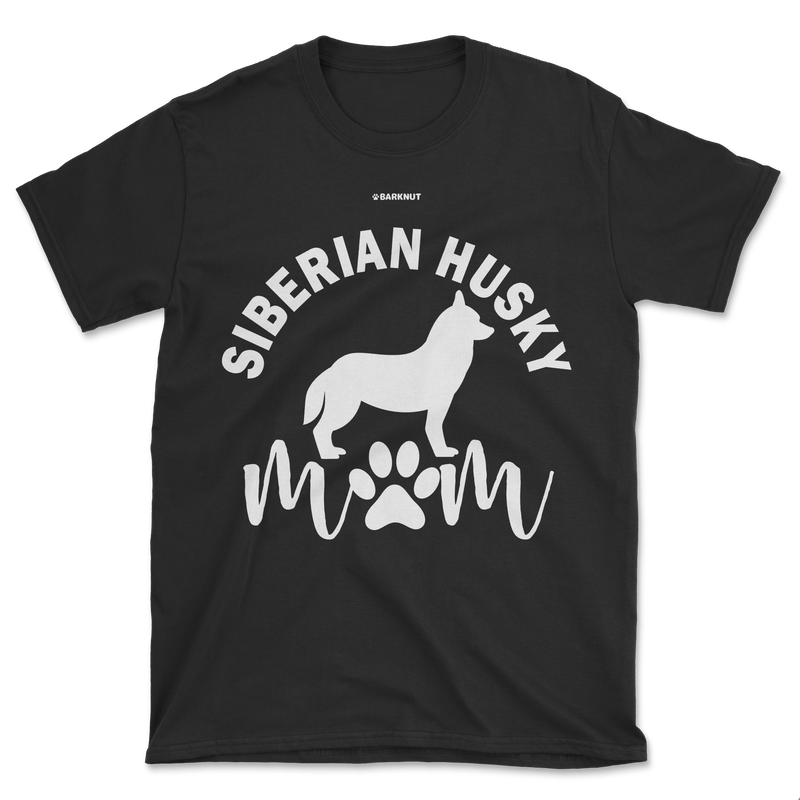 Load image into Gallery viewer, Siberian Husky Mom Silhouette Shirt (Men&#39;s/Unisex)
