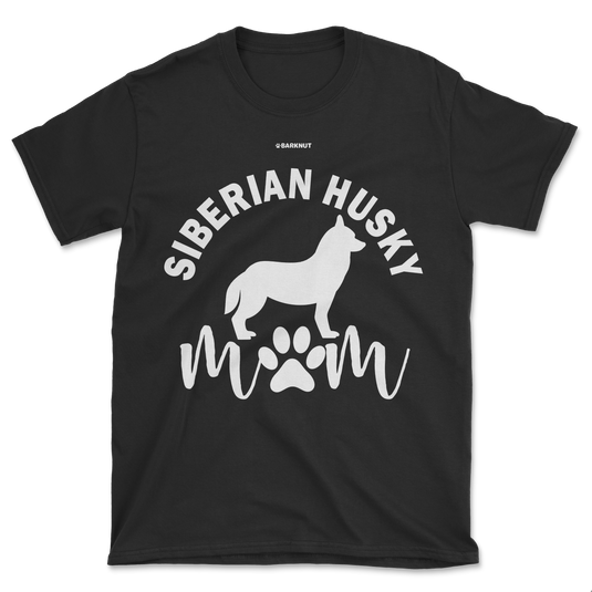 Siberian Husky Mom Silhouette Shirt (Men's/Unisex)