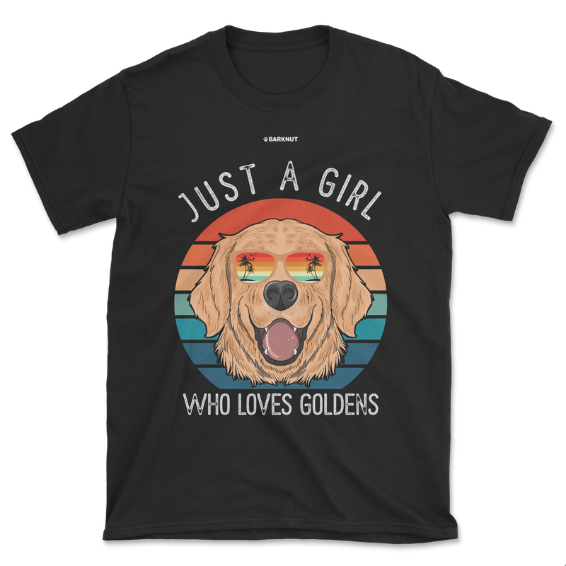 Load image into Gallery viewer, Just A Girl Who Loves Goldens Shirt (Men&#39;s/Unisex)
