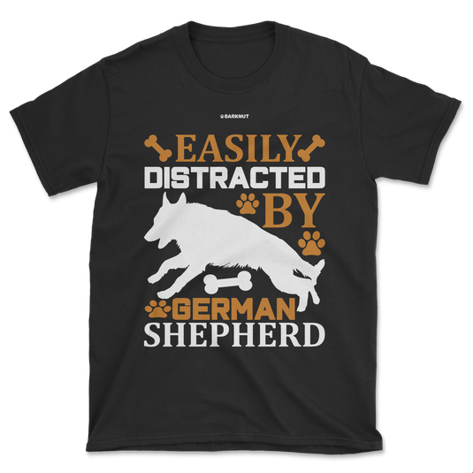 Easily Distracted By German Shepherd Shirt (Men's/Unisex)