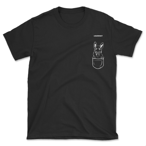 German Shepherd Puppy In Pocket Shirt (Men's/Unisex)