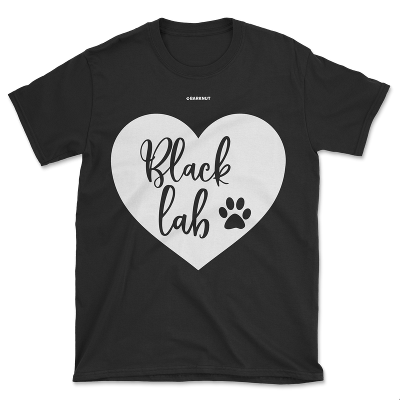 Load image into Gallery viewer, Black Lab Heart Shirt (Men&#39;s/Unisex)
