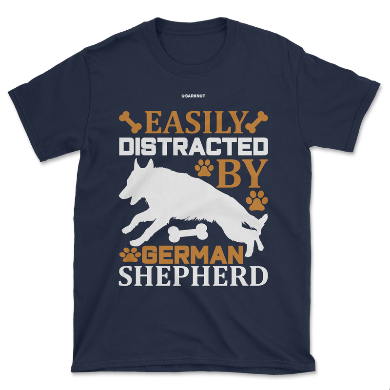 Load image into Gallery viewer, Easily Distracted By German Shepherd Shirt (Men&#39;s/Unisex)
