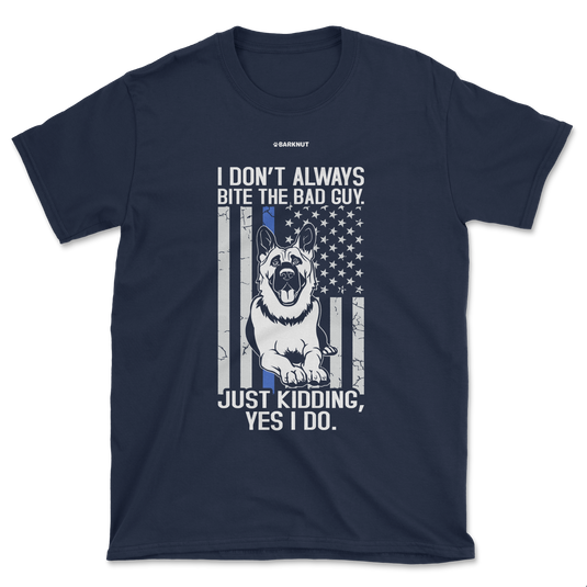 Funny Blue Line Police German Shirt (Men's/Unisex)