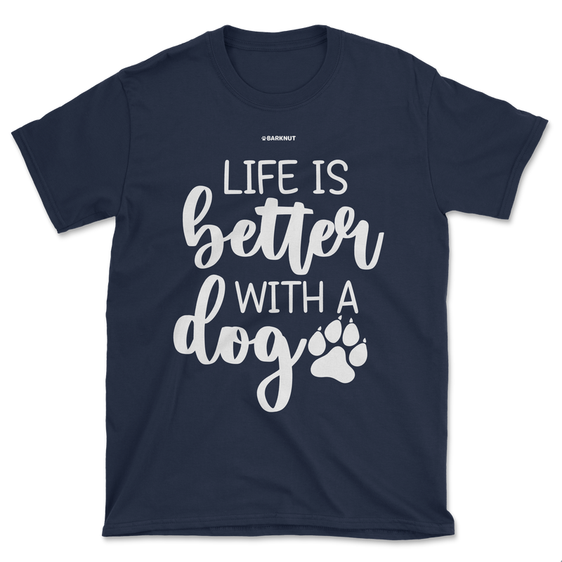 Load image into Gallery viewer, Life Is Better With A Dog Icon Shirt (Men&#39;s/Unisex)
