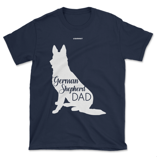 German Shepherd Dad Cursive Shirt (Men's/Unisex)