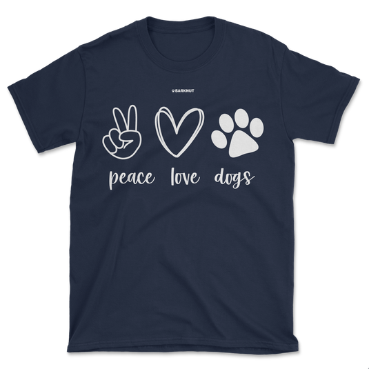 Peace Love Dogs Shirt (Men's/Unisex)