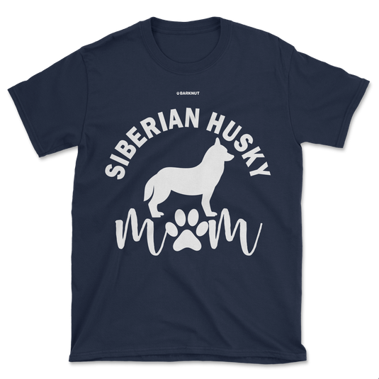 Siberian Husky Mom Silhouette Shirt (Men's/Unisex)