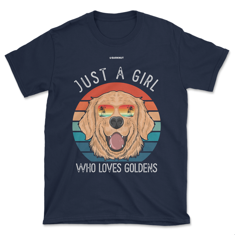 Load image into Gallery viewer, Just A Girl Who Loves Goldens Shirt (Men&#39;s/Unisex)
