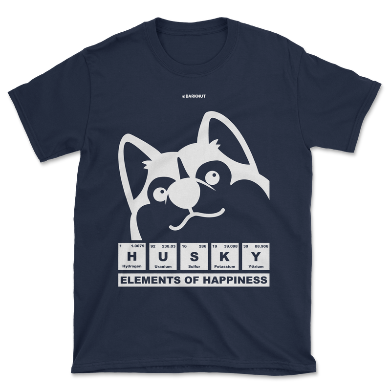 Load image into Gallery viewer, Husky Elements Of Happiness Shirt (Men&#39;s/Unisex)
