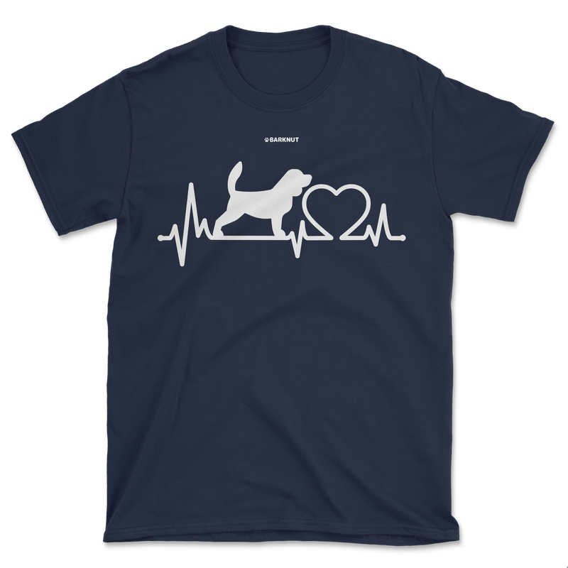 Load image into Gallery viewer, Dog Beagle Heartbeat Shirt (Men&#39;s/Unisex)
