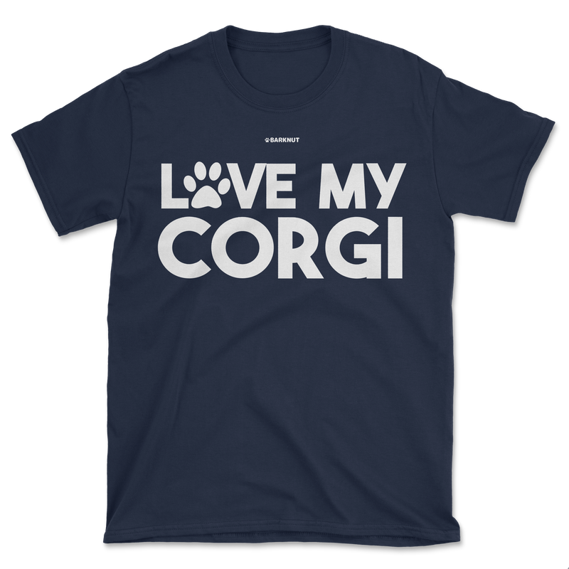 Load image into Gallery viewer, Love My Corgi Paw Shirt (Men&#39;s/Unisex)
