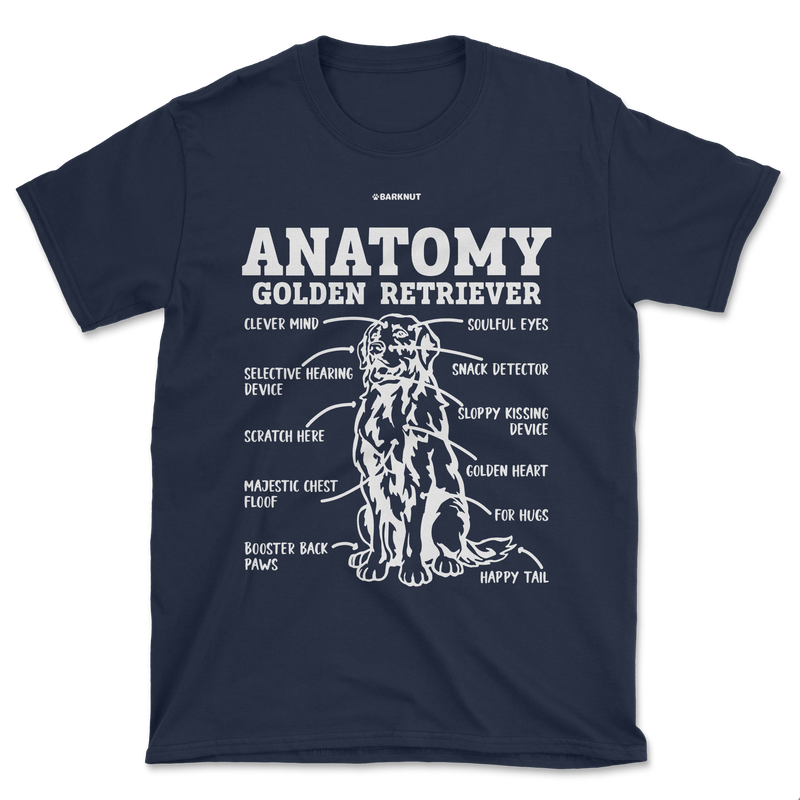 Load image into Gallery viewer, Golden Retriever Anatomy Shirt (Men&#39;s/Unisex)
