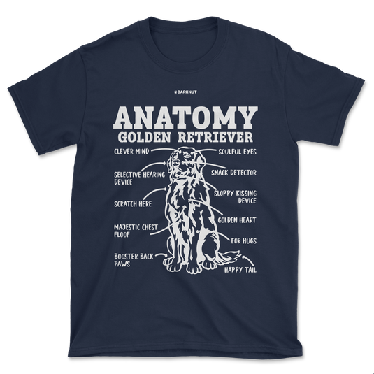 Golden Retriever Anatomy Shirt (Men's/Unisex)