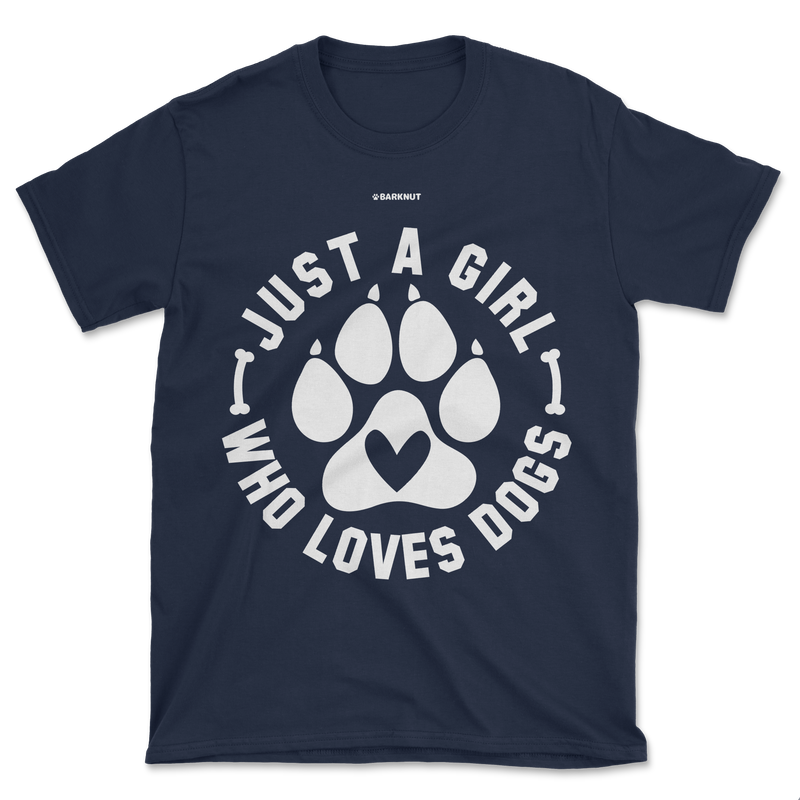 Load image into Gallery viewer, Just A Girl Who Loves Dogs Shirt (Men&#39;s/Unisex)
