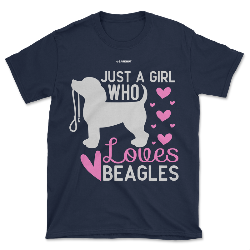 Load image into Gallery viewer, Just A Girl Who Loves Beagles Shirt (Men&#39;s/Unisex)
