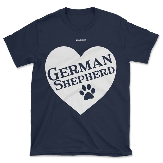 German Shepherd Heart Shirt (Men's/Unisex)