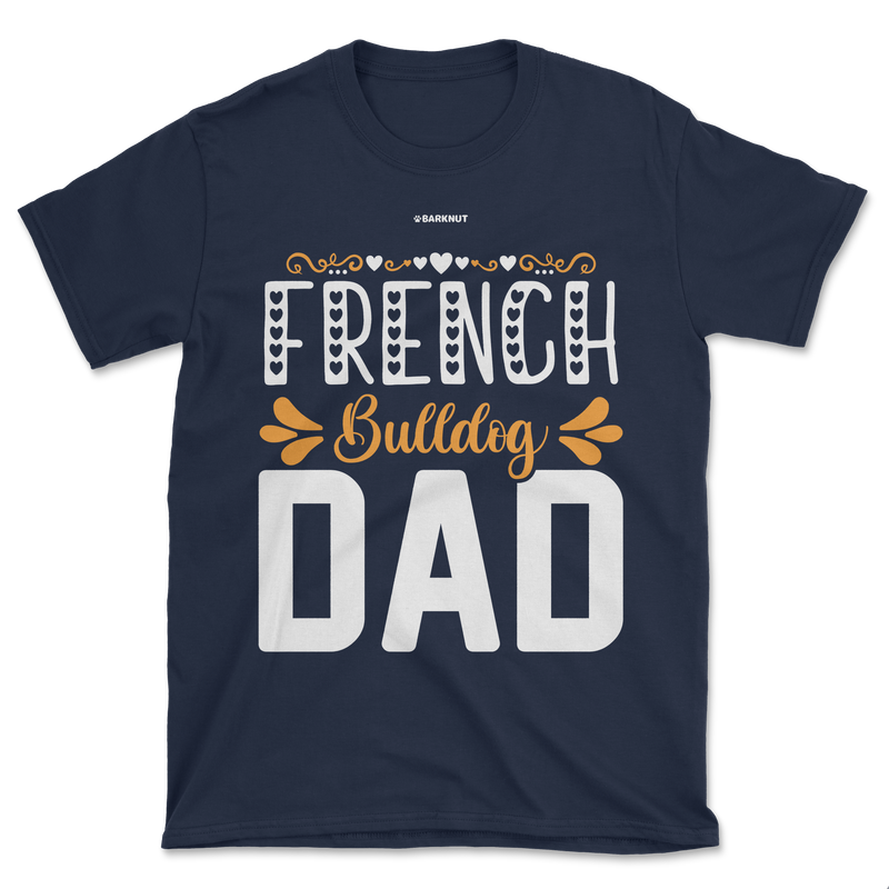 Load image into Gallery viewer, French Bulldog Dad Orange Shirt (Men&#39;s/Unisex)
