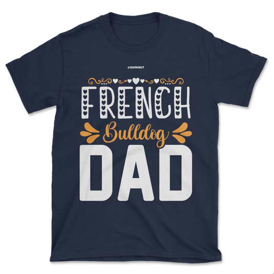 French Bulldog Dad Orange Shirt (Men's/Unisex)