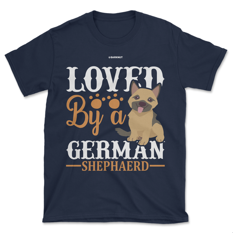 Load image into Gallery viewer, Loved By A German Shepherd Shirt (Men&#39;s/Unisex)
