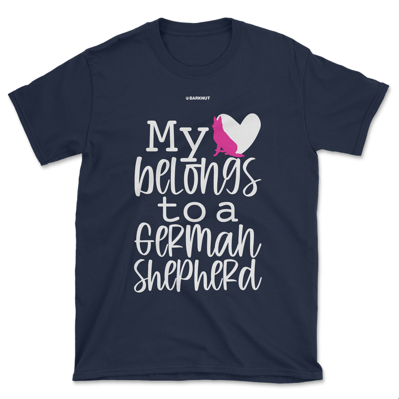 Load image into Gallery viewer, My Heart Belongs to A German Shepherd Shirt (Men&#39;s/Unisex)
