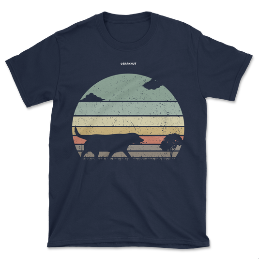 Labrador Retriever Retro Sunset Shirt (Men's/Unisex)