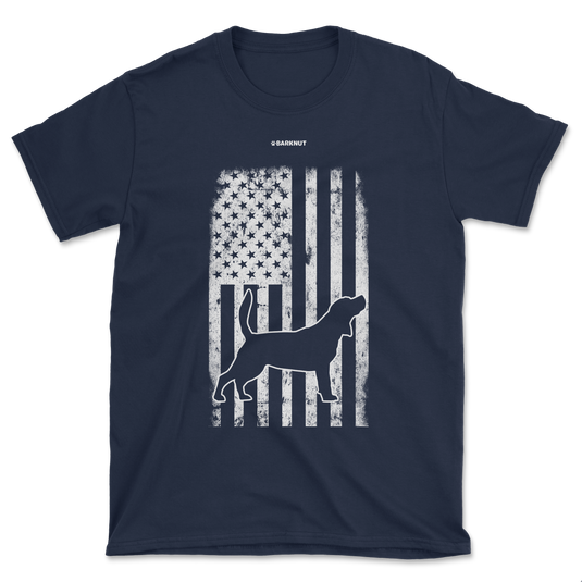 Beagle American Flag Shirt (Men's/Unisex)