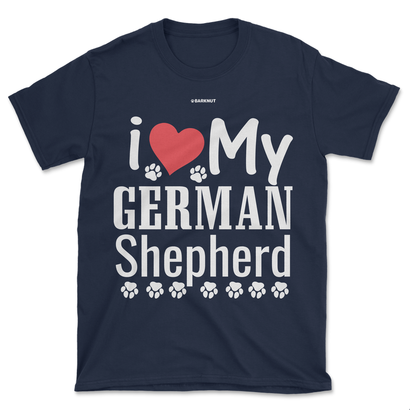 Load image into Gallery viewer, I Love My German Shepherd Shirt (Men&#39;s/Unisex)
