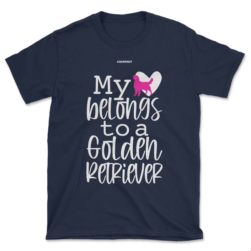 Load image into Gallery viewer, My Heart Belongs To A Golden Retriever Shirt (Men&#39;s/Unisex)
