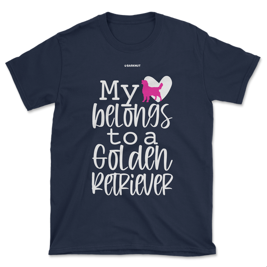 My Heart Belongs To A Golden Retriever Shirt (Men's/Unisex)