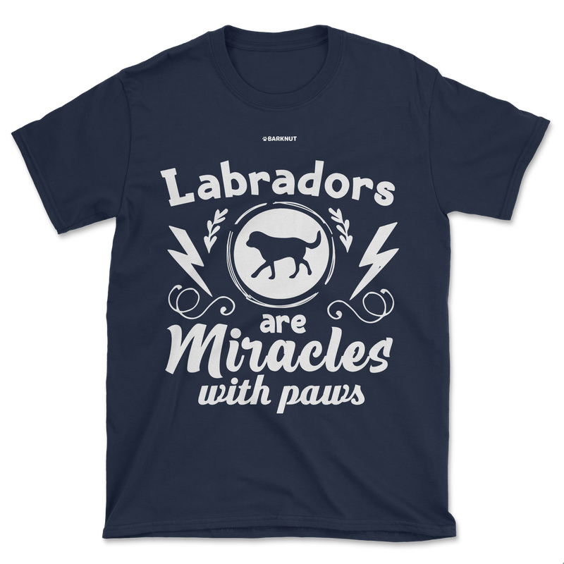 Load image into Gallery viewer, Labradors Are Miracles With Paws Shirt (Men&#39;s/Unisex)
