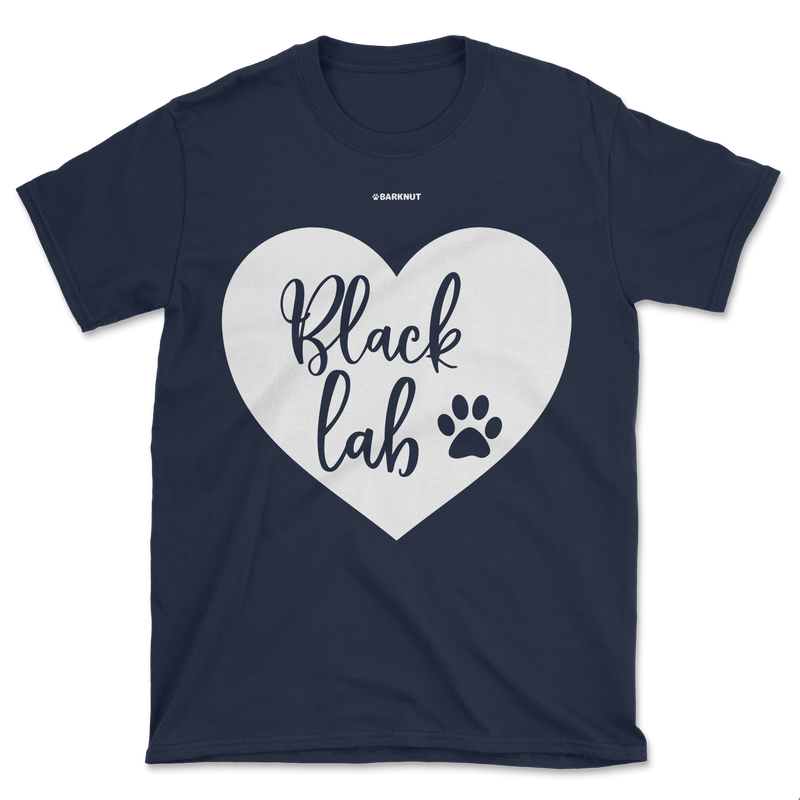 Load image into Gallery viewer, Black Lab Heart Shirt (Men&#39;s/Unisex)
