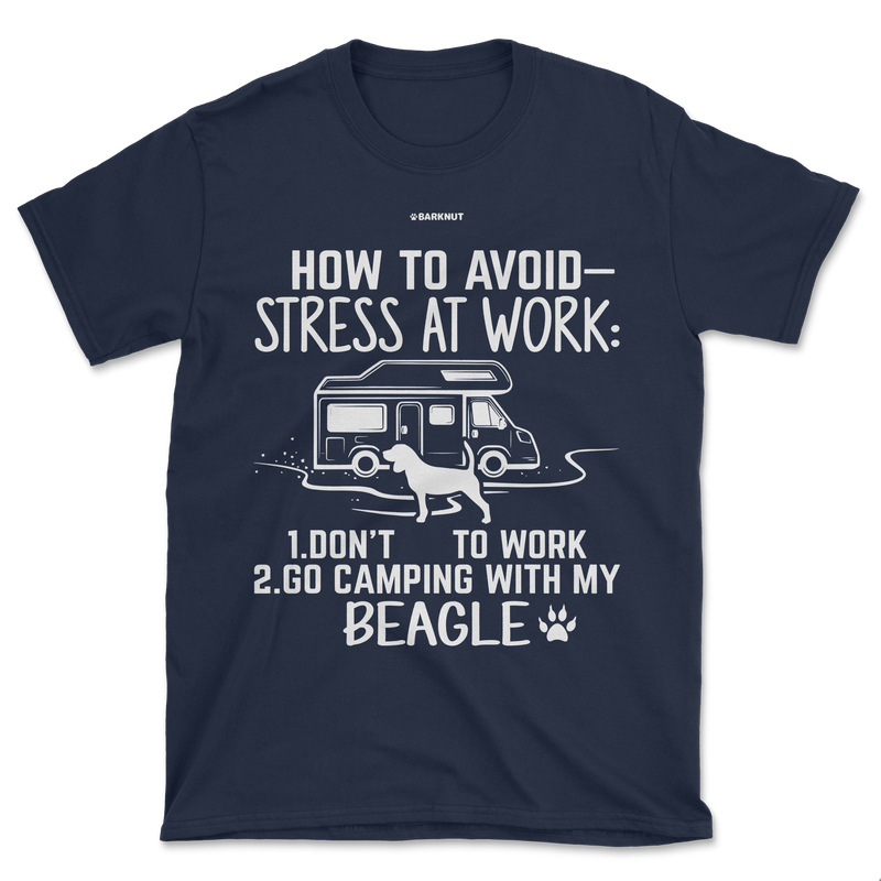 Load image into Gallery viewer, How To Avoid Stress At Work Beagle Shirt (Men&#39;s/Unisex)
