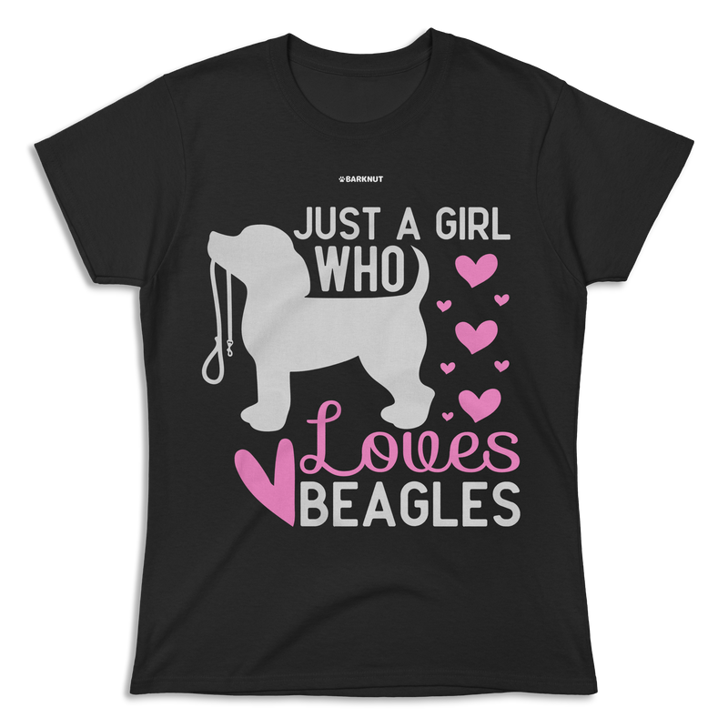 Load image into Gallery viewer, Just A Girl Who Loves Beagles Shirt (Women&#39;s)
