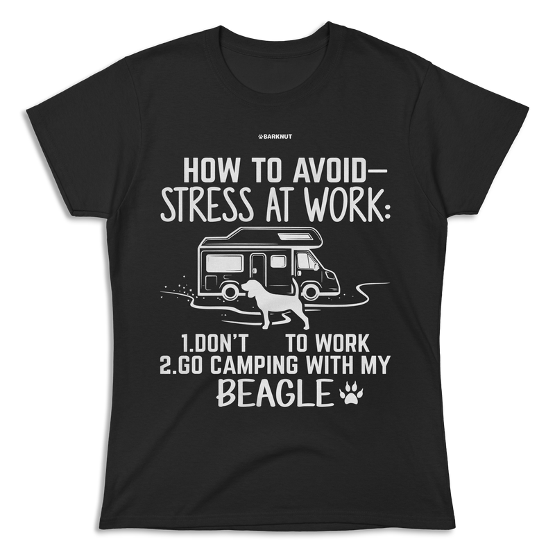 Load image into Gallery viewer, How To Avoid Stress At Work Beagle Shirt (Women&#39;s)
