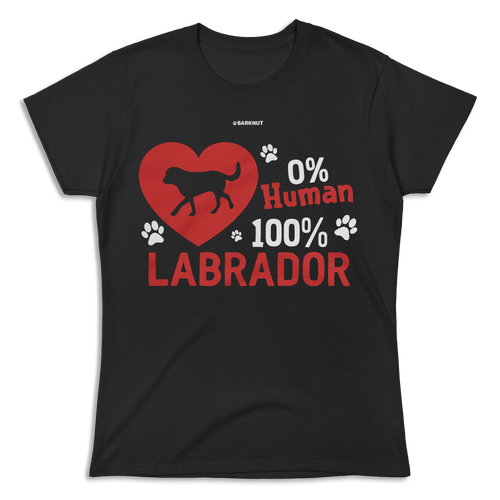 0 Percent Human 100 Percent Labrador Shirt (Women's)