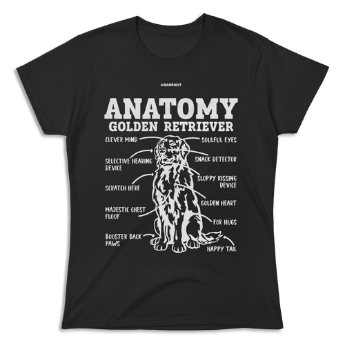 Golden Retriever Anatomy Shirt (Women's)