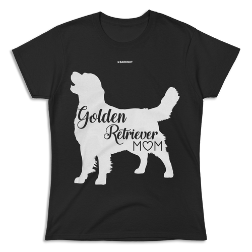 Golden Retriever Mom Black Shirt (Women's)