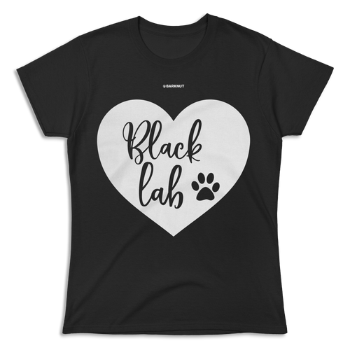 Black Lab Heart Shirt (Women's)