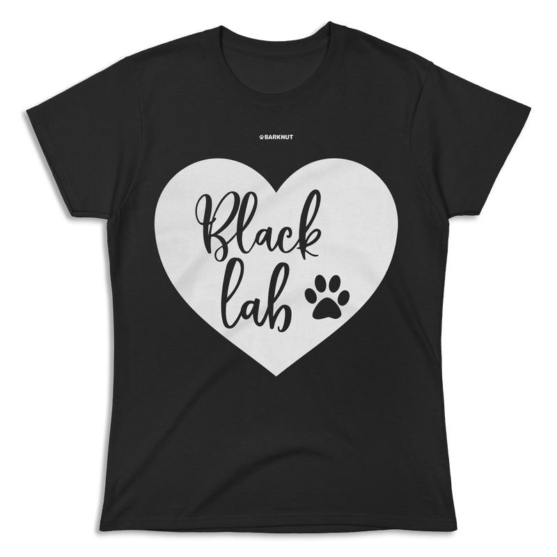 Load image into Gallery viewer, Black Lab Heart Shirt (Women&#39;s)
