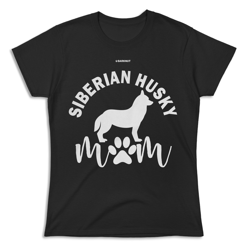 Load image into Gallery viewer, Siberian Husky Mom Silhouette Shirt (Women&#39;s)
