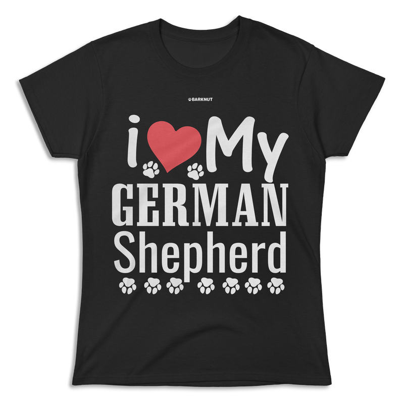 Load image into Gallery viewer, I Love My German Shepherd Shirt (Women&#39;s)
