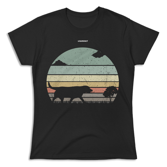 Labrador Retriever Retro Sunset Shirt (Women's)