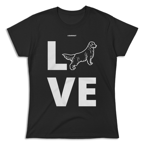 Love Golden Retriever Silhouette Shirt (Women's)