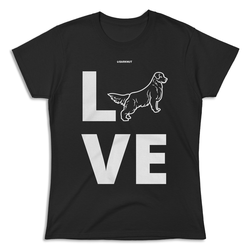 Load image into Gallery viewer, Love Golden Retriever Silhouette Shirt (Women&#39;s)
