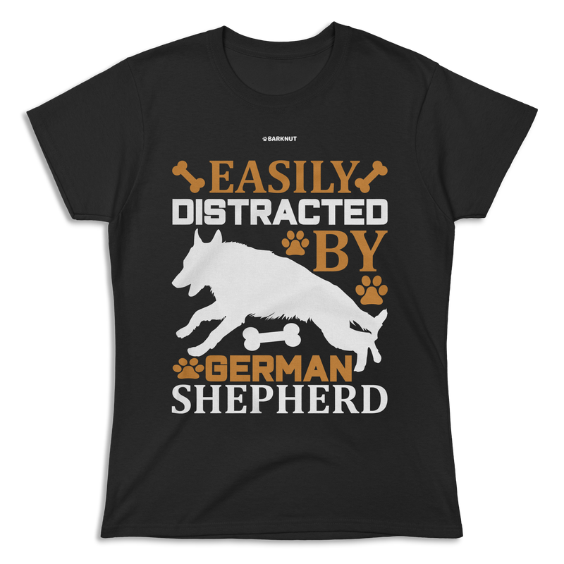 Load image into Gallery viewer, Easily Distracted By German Shepherd Shirt (Women&#39;s)
