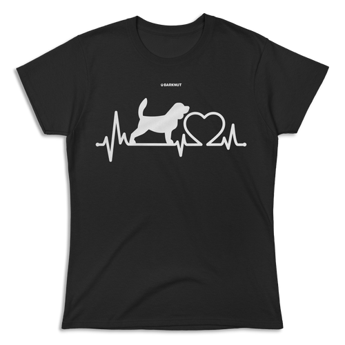 Dog Beagle Heartbeat Shirt (Women's)