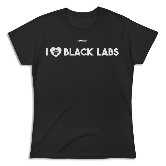 I Heart Black Labs Shirt (Women's)