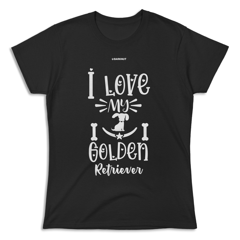 Load image into Gallery viewer, I Love My Golden Retriever Shirt (Women&#39;s)
